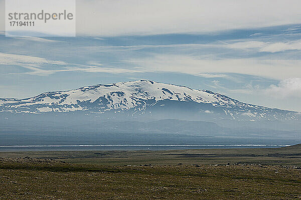der aktive Vulkan Hekla im Süden Islands