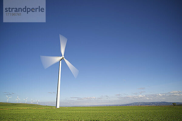 Windkraftwerk zur Erzeugung erneuerbarer elektrischer Energie in Spanien.