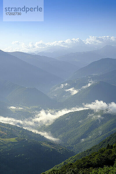 Aussicht auf den Col d'Aspin-Pass  Frankreich