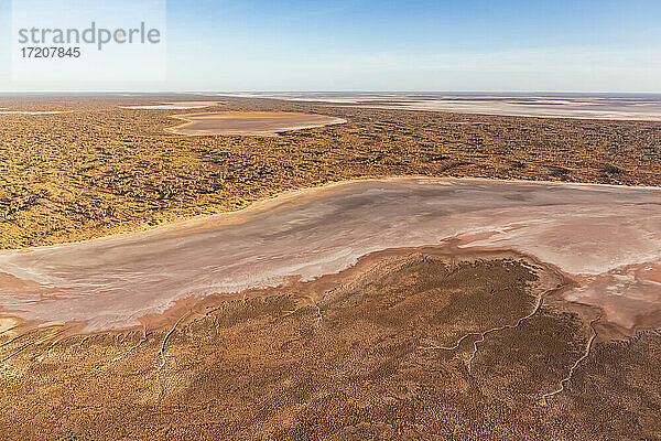 Australien  Nordterritorium  Luftaufnahme des Amadeus-Sees im Uluru-Kata Tjuta-Nationalpark