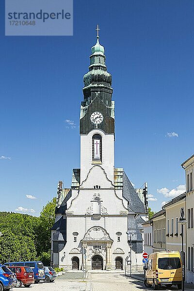 Stadtkirche St.Michaelis am Markt  Adorf  Vogtland  Sachsen  Deutschland  Europa