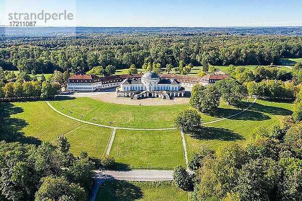 Schloss Solitude Luftbild Stadt Architektur Reise in Stuttgart  Deutschland  Europa