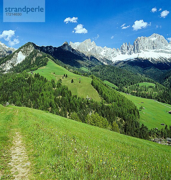Landschaft  Italien  Europa Südtirol Dolomiten Rosengarten Berge Felsen | Landscape  Italy  Europe  South Tyrol  Dolomites  sunset  mountains  rock  Catinaccio