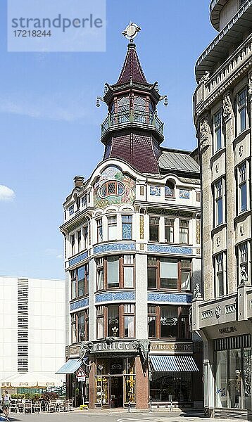 Riquethaus  Kaffeehaus Riquet  Leipzig  Sachsen  Deutschland  Europa