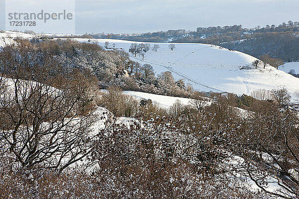 Cotswold Edge und Coombe Valley bei Wotton Under Edge