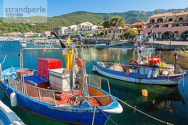 Im Hafen vertäute Fischerboote  Marciana Marina  Insel Elba