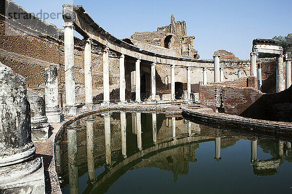 Maritimes Theater  Villa Adriana (Hadrian's Villa)  UNESCO-Weltkulturerbe  Tivoli  Latium  Italien  Europa