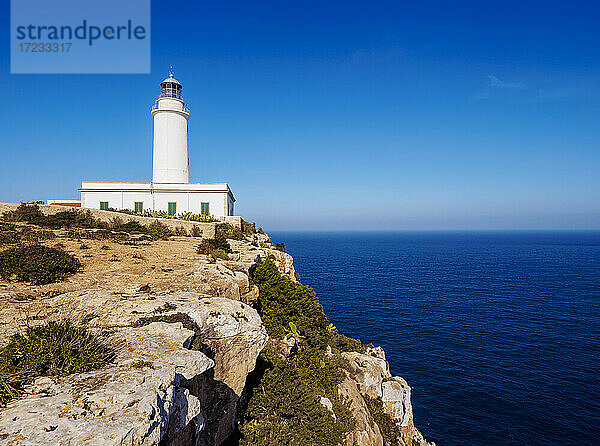 Leuchtturm Far de la Mola  Formentera  Balearische Inseln  Spanien  Mittelmeer  Europa