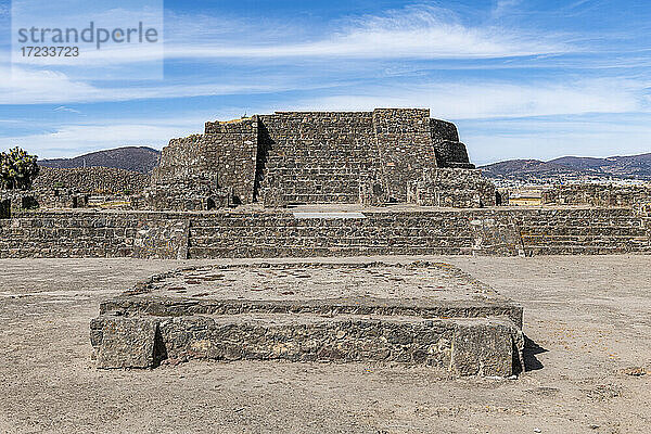 Mesoamerikanische archäologische Stätte von Tecoaque  Tlaxcala  Mexiko  Nordamerika