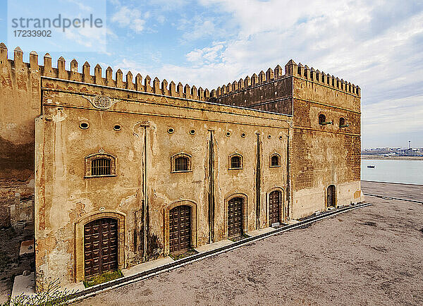 Verteidigungsmauern der Kasbah der Udayas  Rabat  Region Rabat-Sale-Kenitra  Marokko  Nordafrika  Afrika