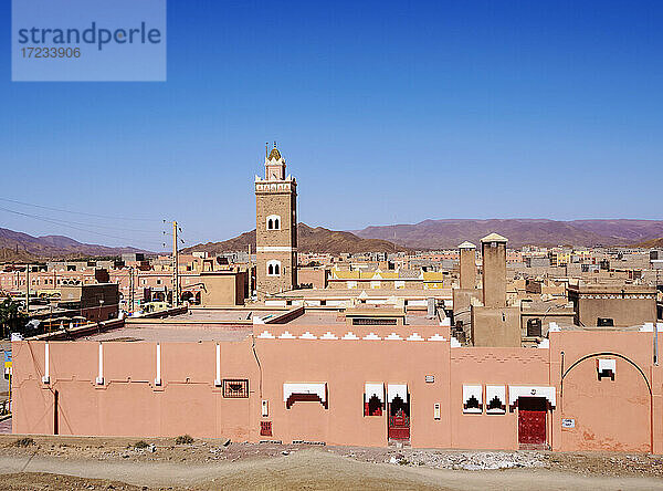 Stadtbild von Agdz (Agdez)  Region Draa-Tafilalet  Marokko  Nordafrika  Afrika