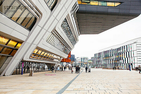 Bibliothek und Lernzentrum der Architektin Zaha Hadid  Wirtschaftsuniversität Wien  Wien  Österreich  Europa