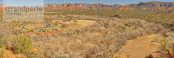 Red Rock State Park vom Eagle Nest Trail Overlook aus gesehen  Sedona  Arizona  Vereinigte Staaten von Amerika  Nordamerika