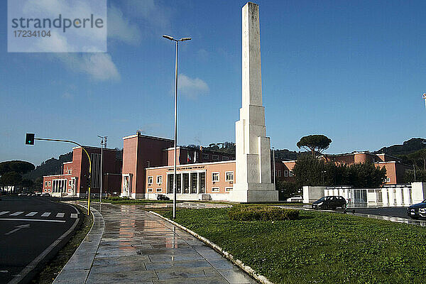 Der Obelisk von Mussolini  Foro Italico  Rom  Latium  Italien  Europa