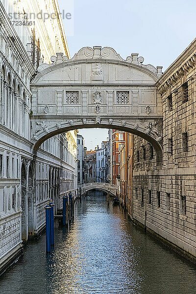 Seufzerbrücke  Kanal Rio di Palazzo  Venedig  Venetien  Italien  Europa