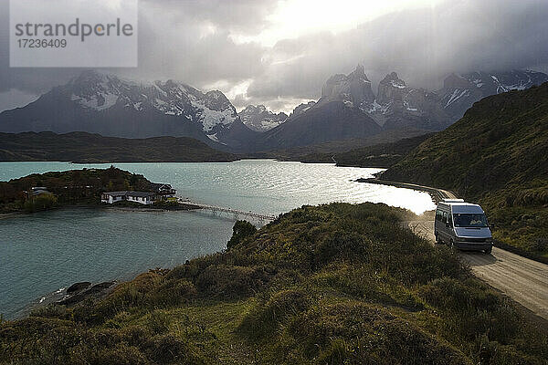 PehoÌ©-See  Patagonien  Torres del Paine National Park  Chile