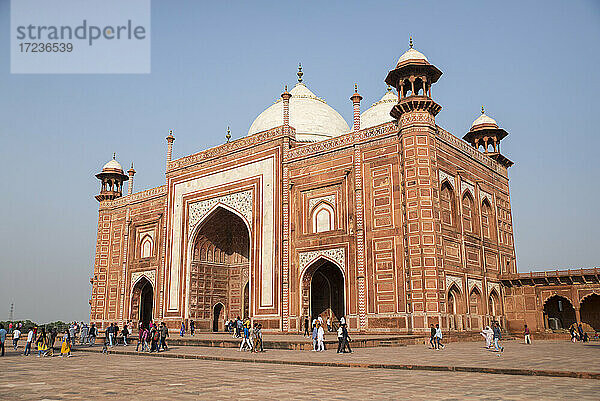 Taj Mahal  UNESCO-Weltkulturerbe  Agra  Uttar Pradesh  Indien  Asien