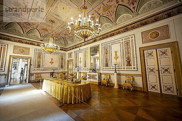 Historischer Speisesaal eines venezianischen Palastes  Museo Correr  Venedig  Venetien  Italien  Europa
