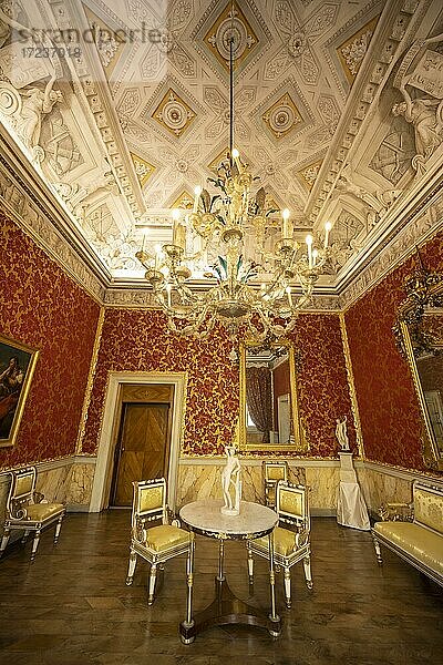 Historischer Wohnraum eines venezianischen Palastes  Museo Correr  Venedig  Venetien  Italien  Europa