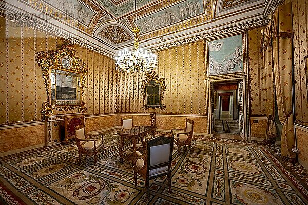 Historische Einrichtung eines venezianischen Palastes  Museo Correr  Venedig  Venetien  Italien  Europa