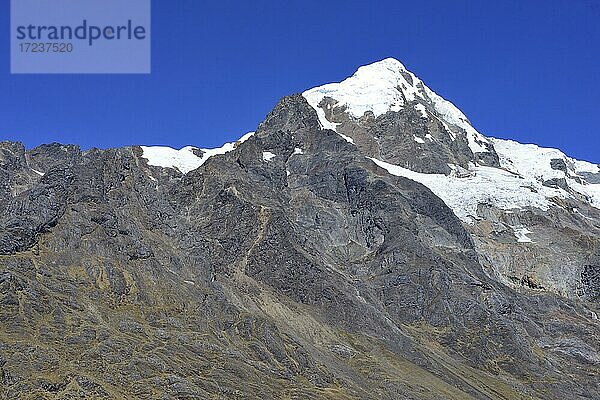 Gipfel des Nevado Veronica  Ruta 28B  Provinz Urubamba  Peru  Südamerika