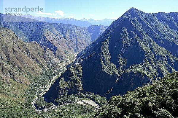 Tal des Rio Urubamba  Machu Picchu  Provinz Urubamba  Peru  Südamerika