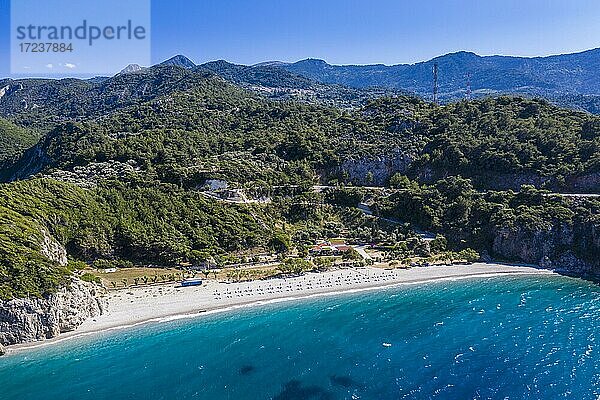 Luftaufnahme von Tsambou Beach  Samos  Griechenland  Europa