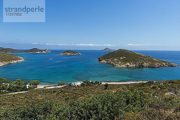 Paralia Panagia Geranou Strand  Patmos  Griechenland  Europa