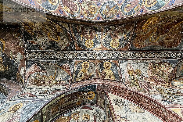 Wandfresken  Unesco-Weltkulturerbe  Kloster des Heiligen Johannes des Theologen  Chora  Patmos  Griechenland  Europa