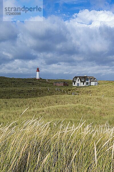 Leuchtturm List-West  Ellenbogen  Sylt  Nordfriesische Insel  Nordsee  Nordfriesland  Schleswig-Holstein  Deutschland  Europa