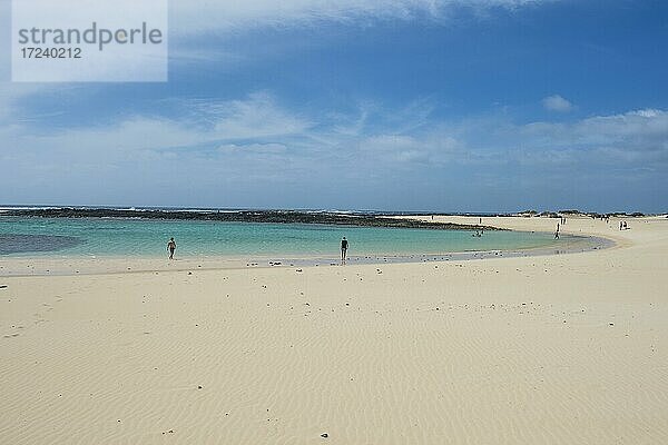Sandstrand  Playa Chica  El Cotillo  Fuerteventura  Kanarische Inseln  Spanien  Europa