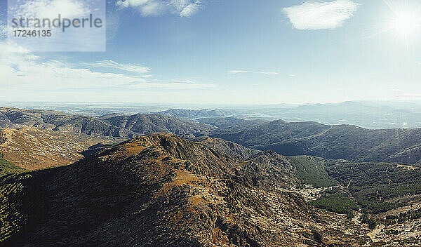 Gebirgszug bei Puebla de la Sierra  Spanien