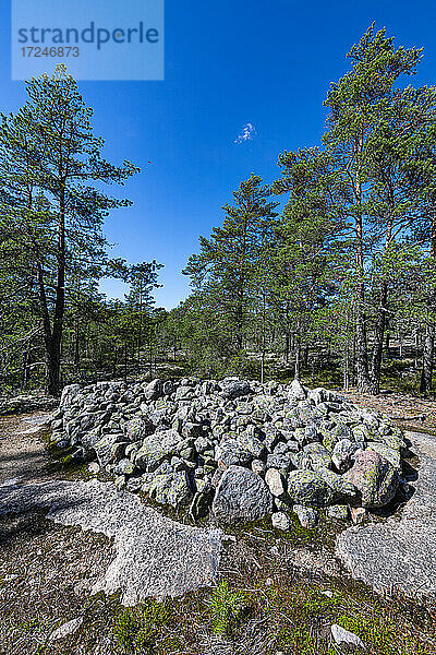 Finnland  Rauma  Bronzezeitliche Grabstätte von Sammallahdenmaki