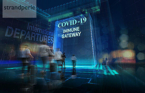 COVID-19 immunes Gateway für Flughafenreisende