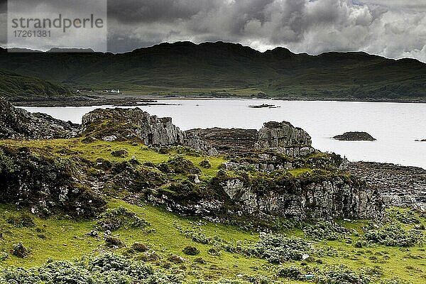 Halbinsel Sleat  Landschaft  Küste  Tokovaig  Isle of Skye  Skye  Innere Hebriden  Hebriden  Highlands  Hochland  Schottland  Großbritannien  Europa