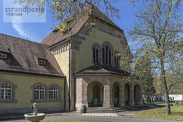 Trauerhalle des Neuen Jüdischen Friedhofs  1901 errichtet  Nürnberg  Mittelfranken  Bayern  Deutschland  Europa