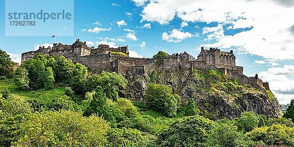 Edinburgh Castle  Edinburgh  Schottland  Großbritannien  Europa
