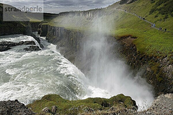 Waterfall  Gullfoss  Golden Circle  Iceland