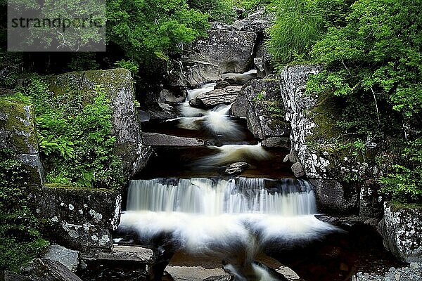 Bracklinn Falls  The Trossachs  Loch-Lomand-and-the-Trossachs-Nationalpark  Stirling  Schottland  Großbritannien  Europa