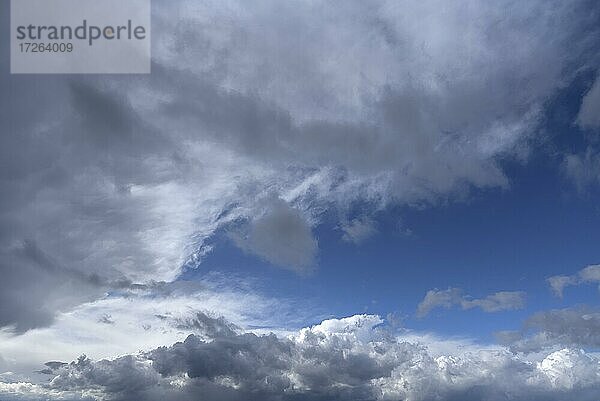 Regenwolken (Nimbostratus)  Bayern  Deutschland  Europa