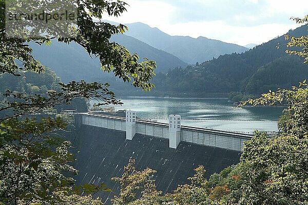Ogouchi-Damm am Okutama-See  Wasserreservoir  Präfektur Ishikawa  Tokio  Japan  Asien