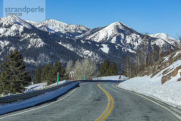 USA  Idaho  Sun Valley  Highway 75  Scenic Highway 75 in den Sawtooth Mountains