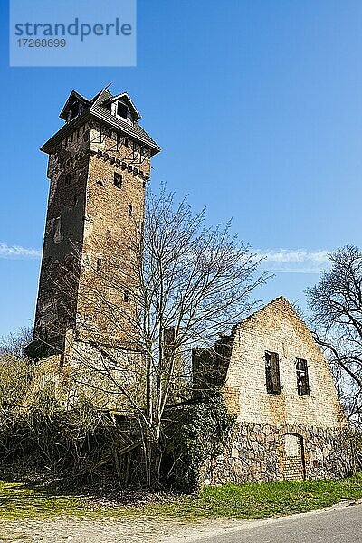 Wasserturm Hirschfelde  Ruine  Brandenburg  Deutschland  Europa