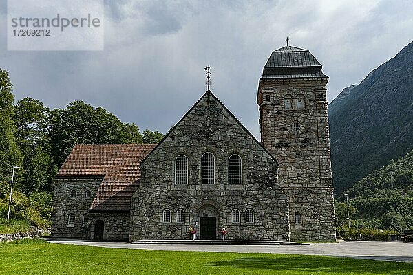 Rjukan kirke Kirche  Unesco Weltkulturerbe Industriegebiet Rjukan-Notodden  Norwegen  Europa
