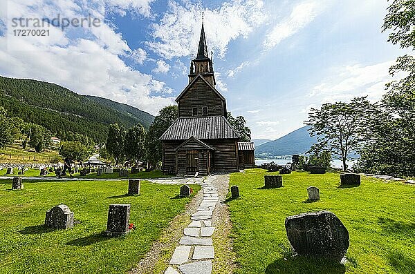 Kaupanger Stabkirche  Kaupanger  Vestland  Norwegen  Europa