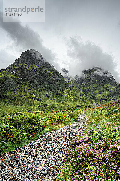 Wanderweg durch Glen Coe