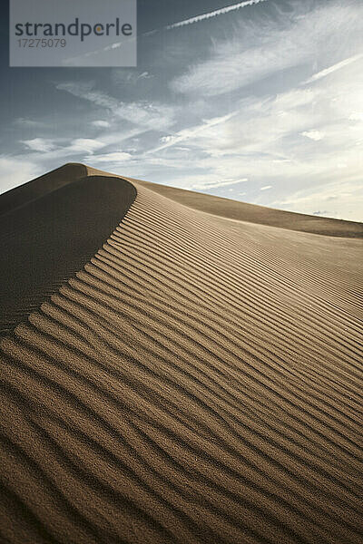 Natürliches Muster auf den Cadiz-Dünen in der Mojave-Wüste  Südkalifornien  USA