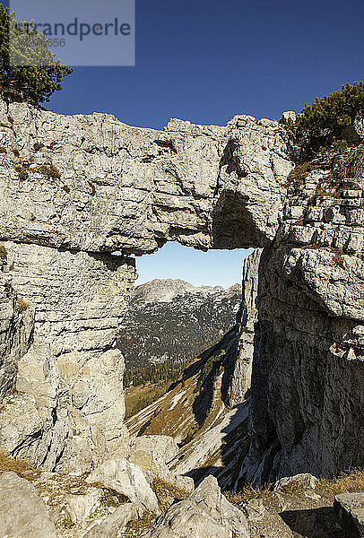 Naturfelsen des Loser-Plateaus an einem sonnigen Tag  Altaussee  Salzkammergut  Steiermark  Österreich