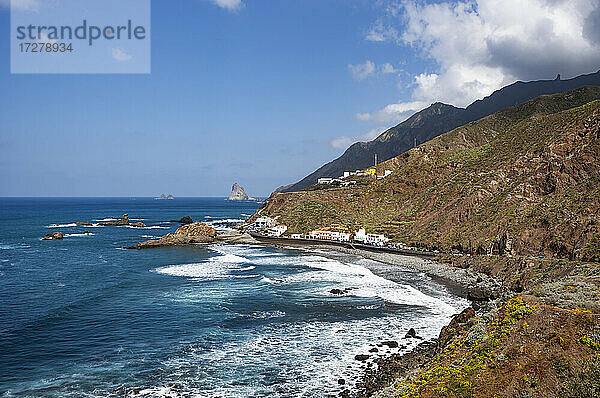 Spanien  Provinz Santa Cruz de Tenerife  Taganana  Abgelegenes Küstendorf auf der Insel Teneriffa