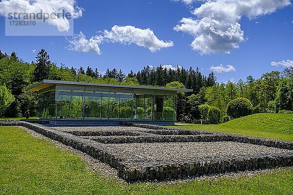 Villa Rustica  ehemaliger römischer Gutshof  Ausgrabung  bei Leutstetten  Starnberg  Oberbayern  Bayern  Deutschland  Europa